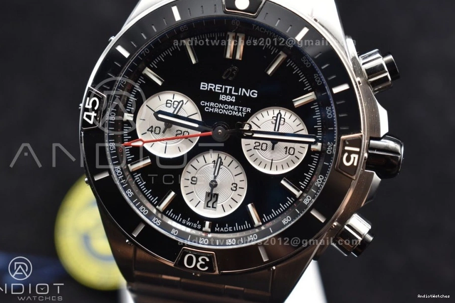 Best 586 Black Bracelet A 44mm BLSF Edition SS on Dial B01 Sustainable SS 1:1 Chronomat 0121